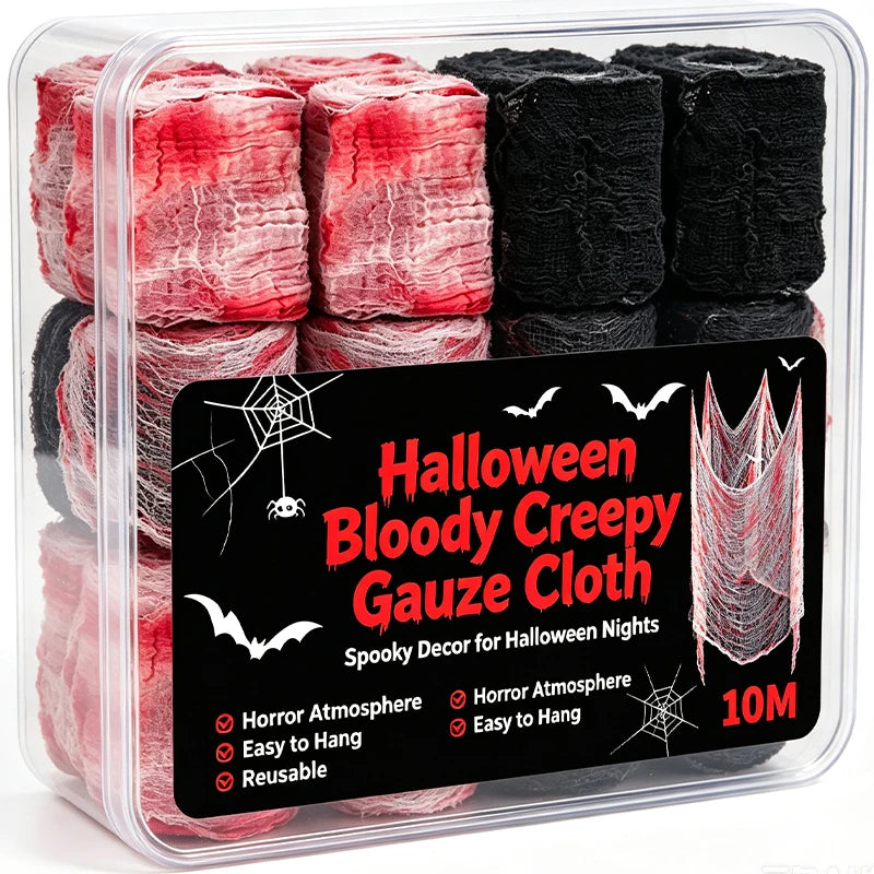 Bloody Halloween Creepy Gauze – Haunted House Fabric Decoration