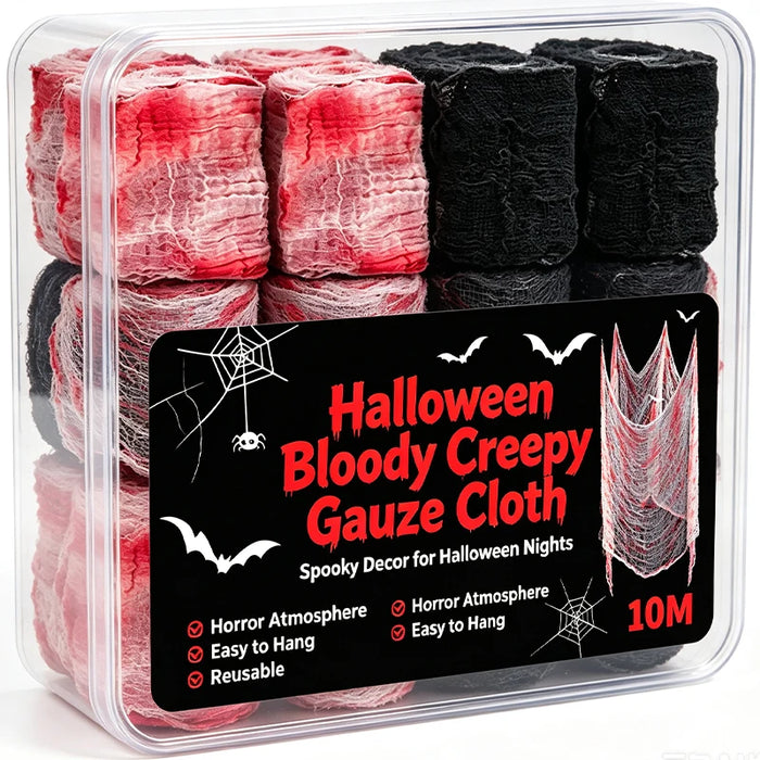 Bloody Halloween Creepy Gauze – Haunted House Fabric Decoration