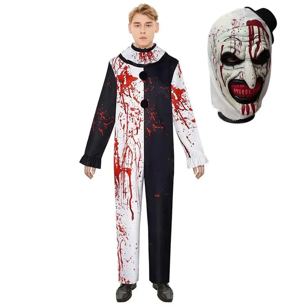 Bloody Horror Clown Costume for Men – Halloween Cosplay