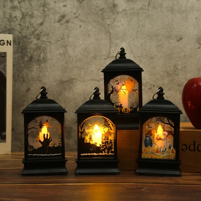 Haunted Halloween LED Lantern   Copy
