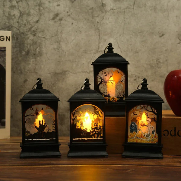 Haunted Halloween LED Lantern   Copy