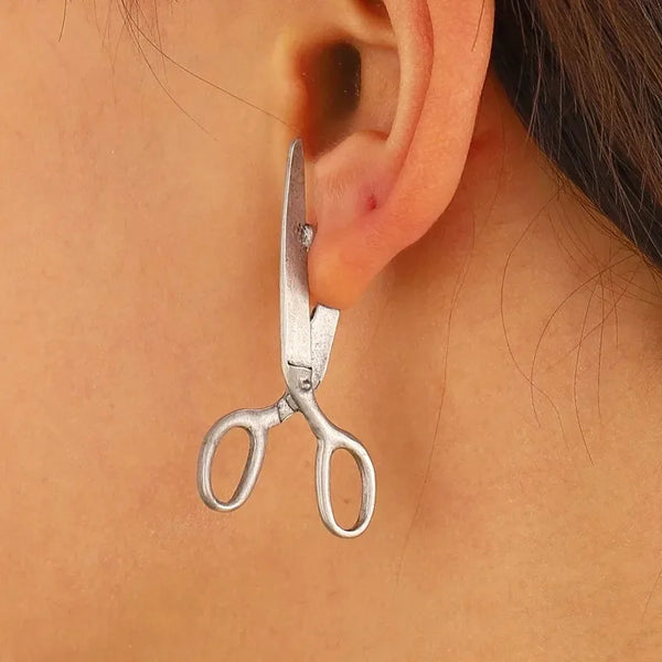 Gothic Scissors Earrings – Punk Halloween Jewelry