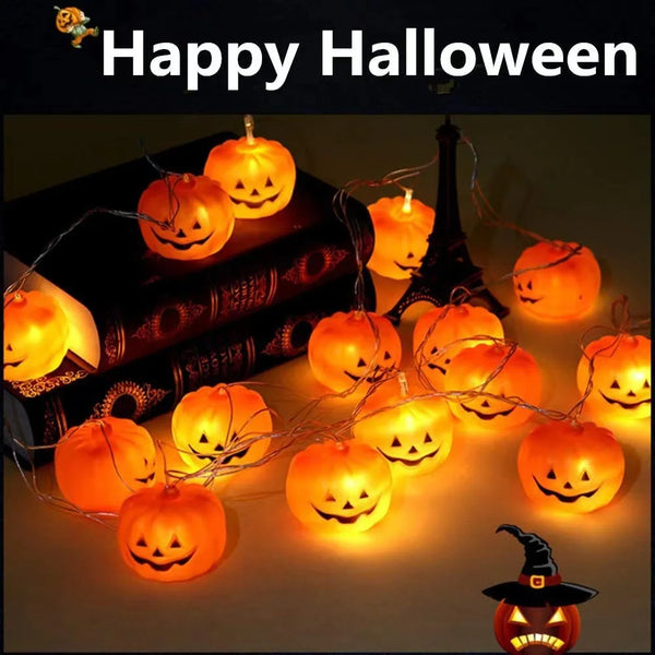 Halloween Glowing Pumpkin String Lights